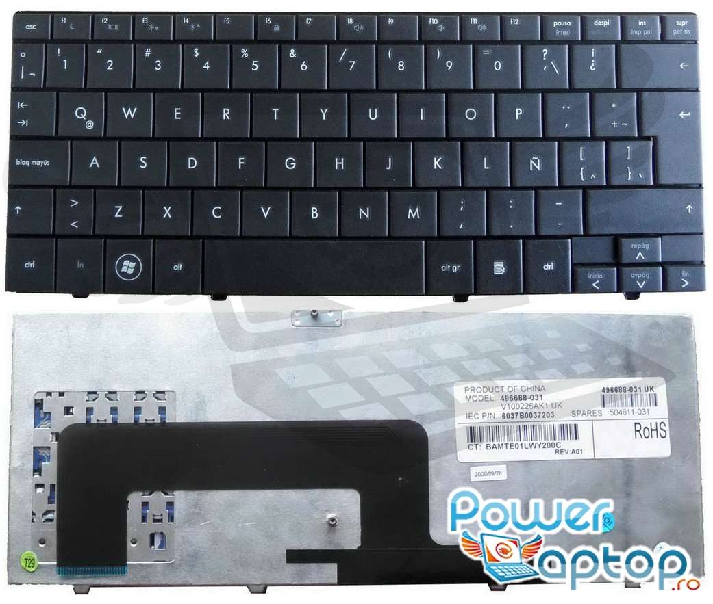 Tastatura HP Mini 1000 neagra