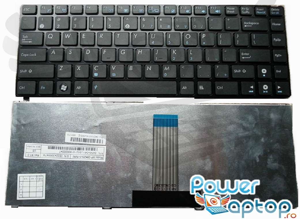 Tastatura Asus Eee PC 1201PN rama neagra