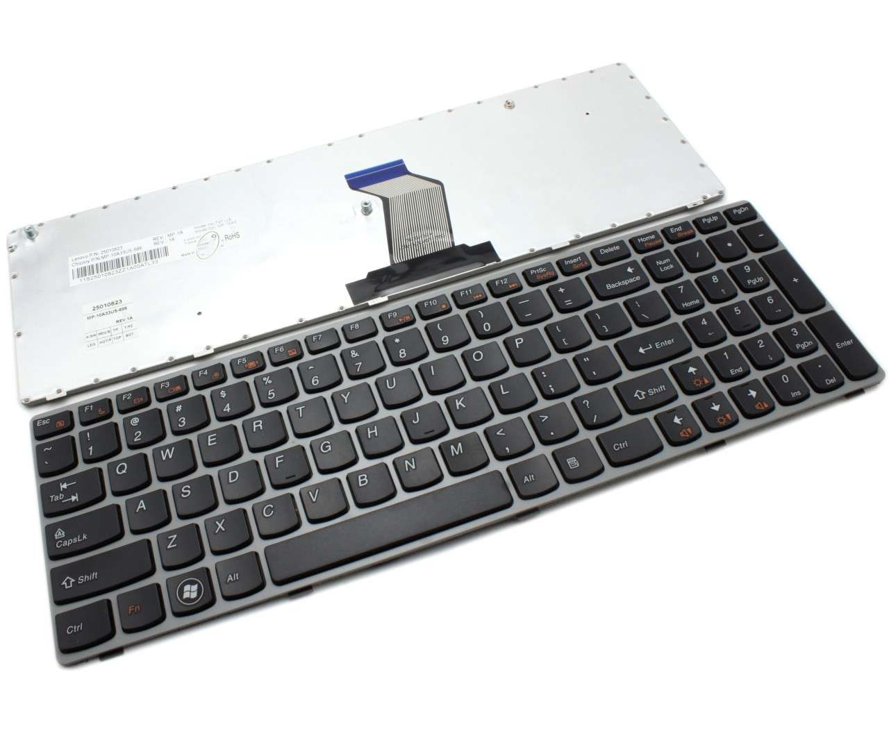 Tastatura Lenovo IdeaPad G770a Neagra cu Rama Gri Originala