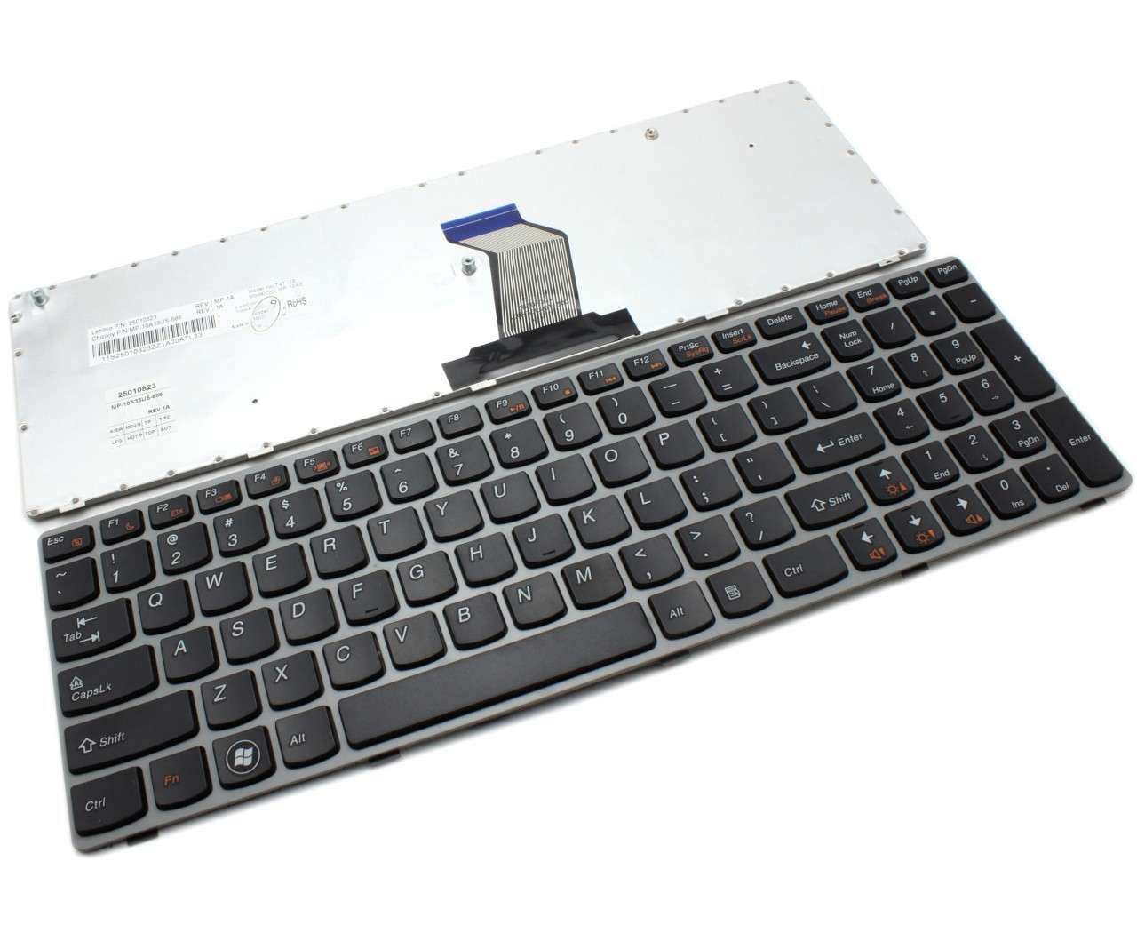 Tastatura Lenovo IdeaPad G570GT Neagra cu Rama Gri Originala