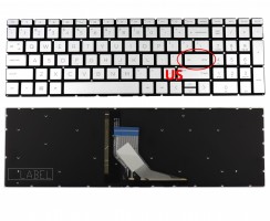 Tastatura HP Envy X360 15-DR Argintie iluminata. Keyboard HP Envy X360 15-DR. Tastaturi laptop HP Envy X360 15-DR. Tastatura notebook HP Envy X360 15-DR