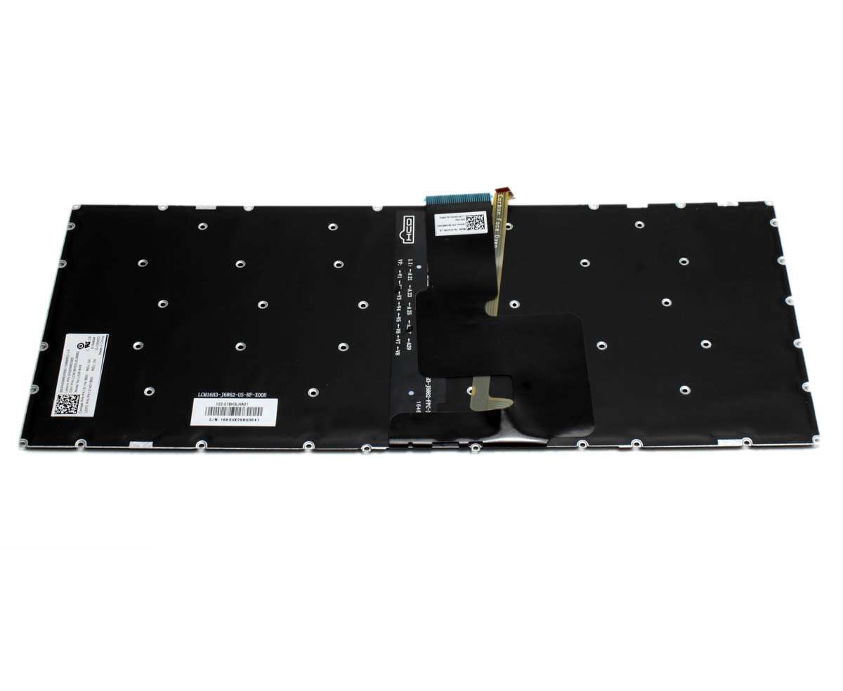 Tastatura Lenovo IdeaPad 320S-14IKB iluminata layout US fara rama enter mic originala