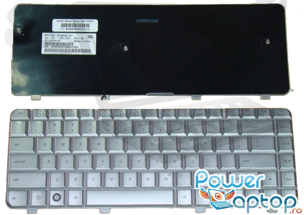 Tastatura HP Pavilion DV4 1100 argintie