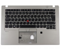 Tastatura Lenovo ThinkPad T490S Type 80NX Neagra cu Palmrest Gri si Orificiu Amprenta iluminata backlit. Keyboard Lenovo ThinkPad T490S Type 80NX Neagra cu Palmrest Gri si Orificiu Amprenta. Tastaturi laptop Lenovo ThinkPad T490S Type 80NX Neagra cu Palmrest Gri si Orificiu Amprenta. Tastatura notebook Lenovo ThinkPad T490S Type 80NX Neagra cu Palmrest Gri si Orificiu Amprenta