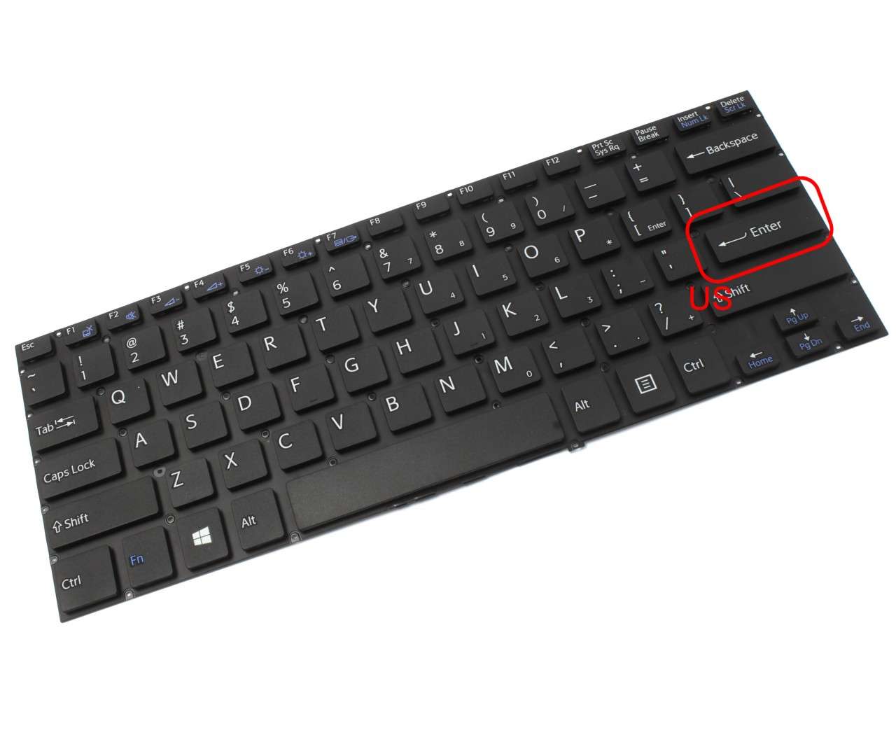 Tastatura Sony SVF14E Series layout US fara rama enter mic