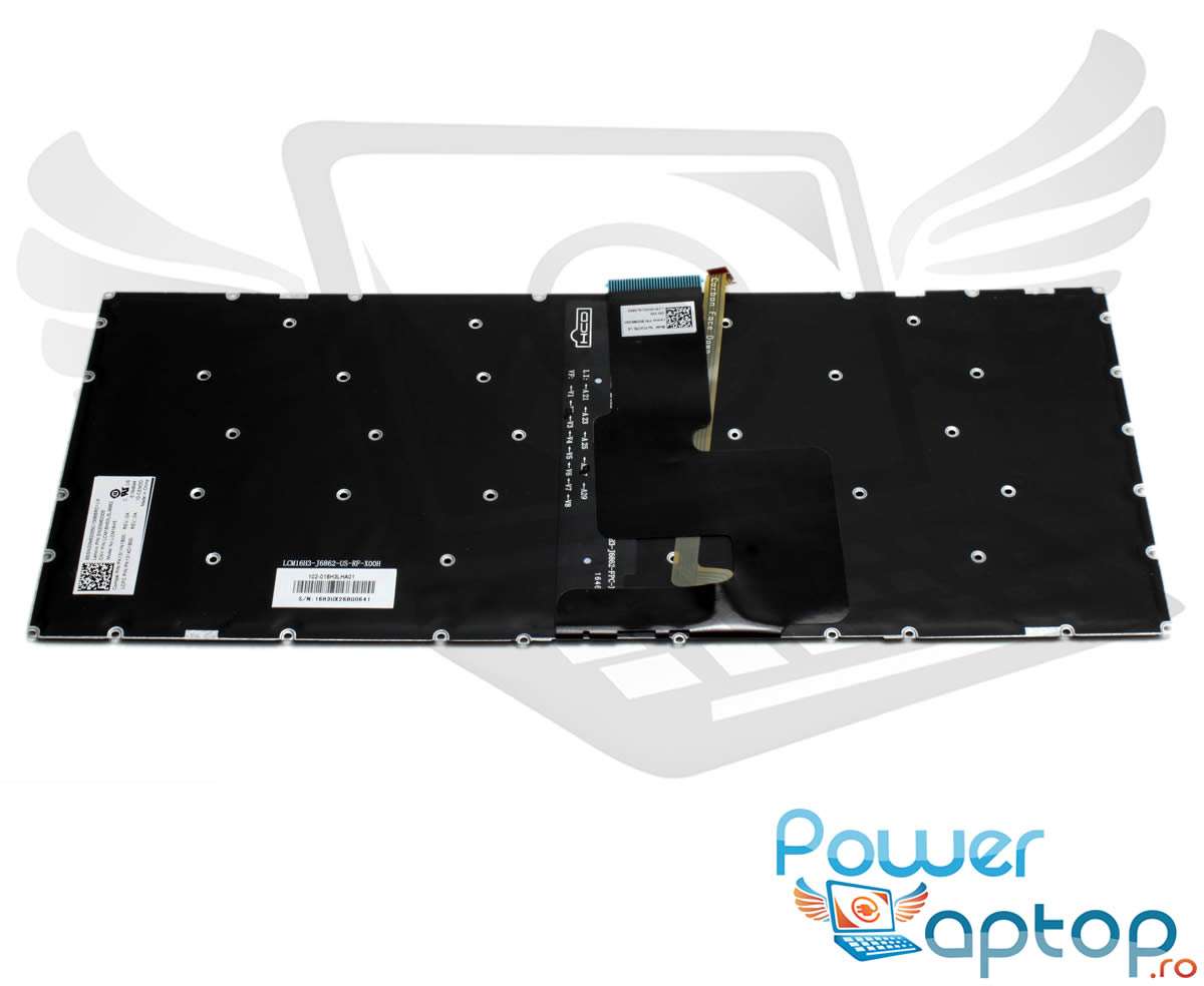 Tastatura Lenovo IdeaPad 320S 14IKBR iluminata layout US fara rama enter mic
