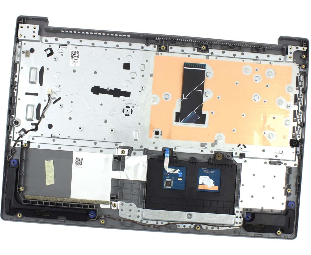 Tastatura Lenovo V15-ADA Gri cu Palmrest Argintiu si TouchPad iluminata backlit