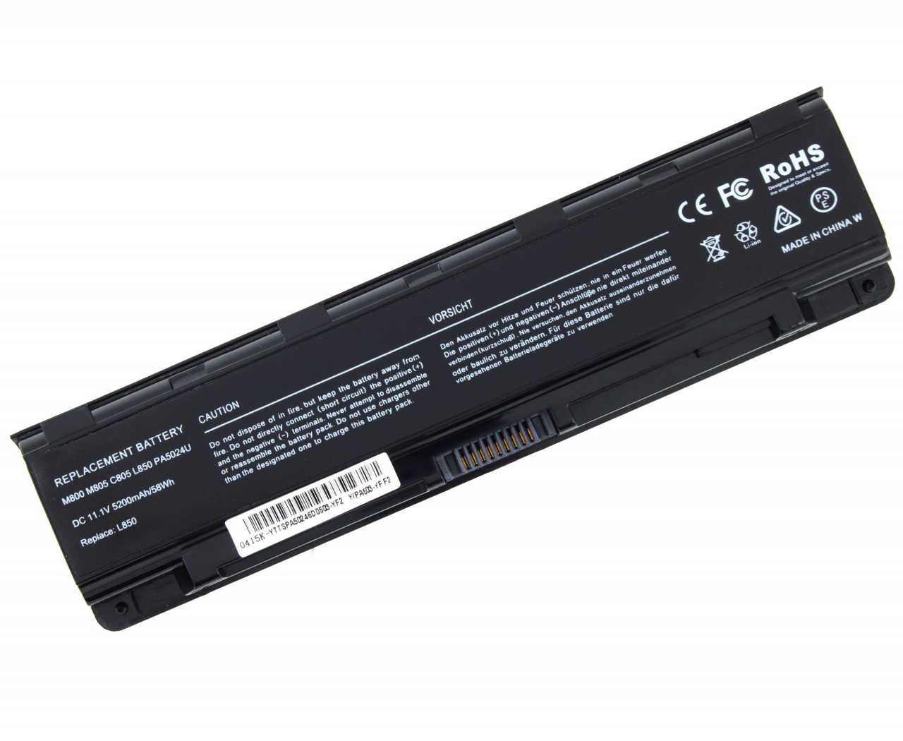 Baterie Toshiba Satellite M801 58 Wh / 5200 mAh