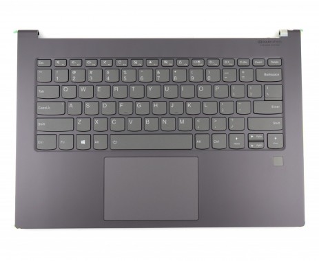 Tastatura Lenovo 5CB0S72628 Gri cu Palmrest Gri cu TouchPad si Amprenta iluminata backlit. Keyboard Lenovo 5CB0S72628 Gri cu Palmrest Gri cu TouchPad si Amprenta. Tastaturi laptop Lenovo 5CB0S72628 Gri cu Palmrest Gri cu TouchPad si Amprenta. Tastatura notebook Lenovo 5CB0S72628 Gri cu Palmrest Gri cu TouchPad si Amprenta