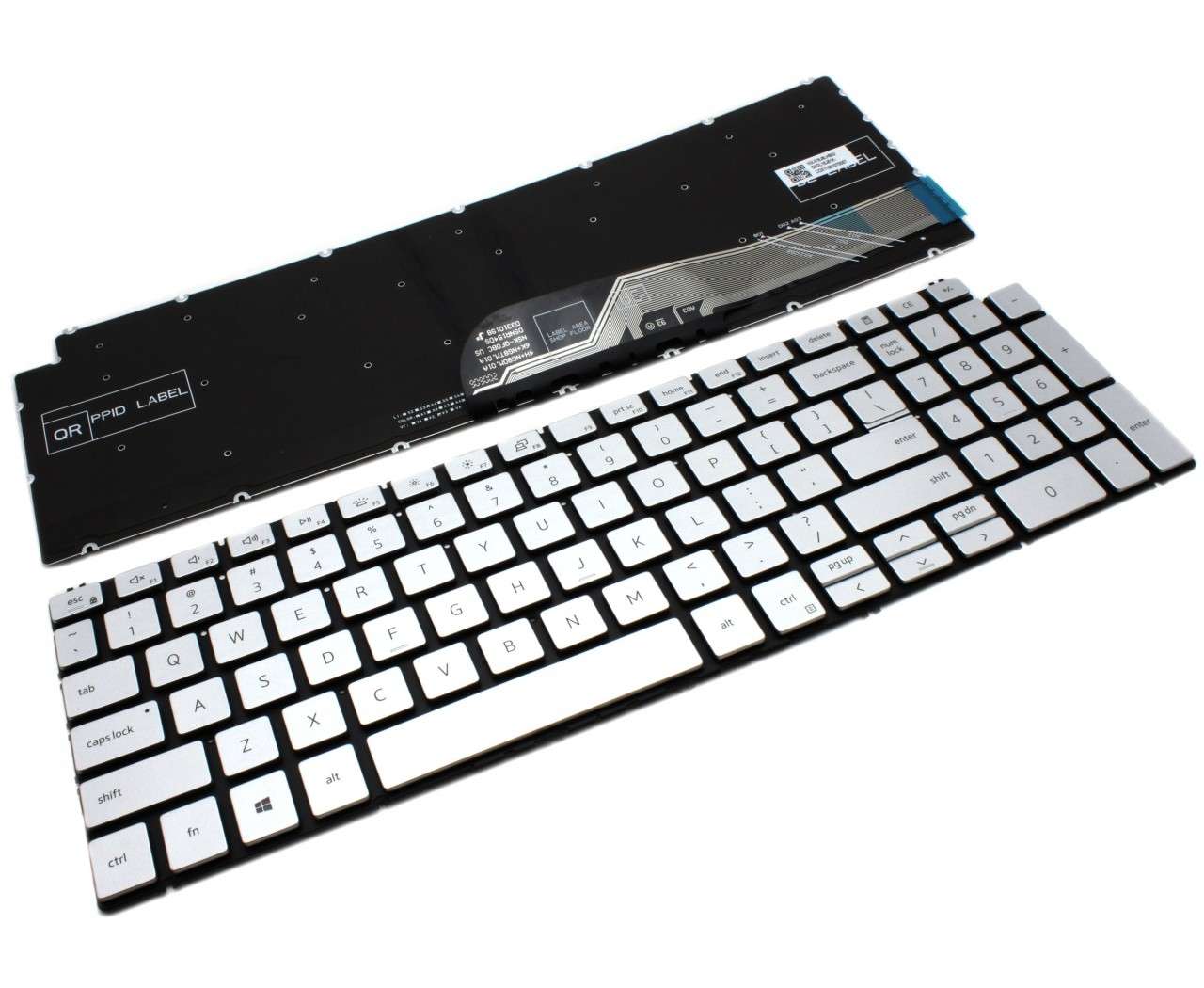 Tastatura Dell Inspiron 15 7791 Argintie iluminata backlit