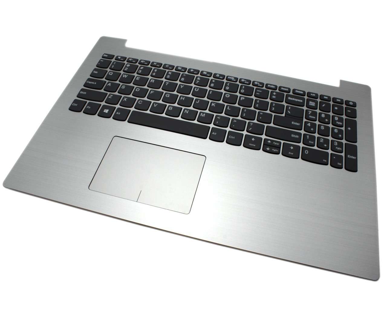 Tastatura Lenovo IdeaPad 320-15AST Gri cu Palmrest Argintiu si TouchPad