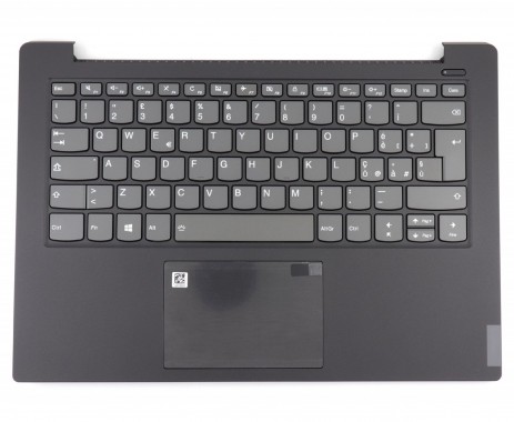 Tastatura Lenovo 5CB0S18615 Gri cu Palmrest Negru si TouchPad iluminata backlit. Keyboard Lenovo 5CB0S18615 Gri cu Palmrest Negru si TouchPad. Tastaturi laptop Lenovo 5CB0S18615 Gri cu Palmrest Negru si TouchPad. Tastatura notebook Lenovo 5CB0S18615 Gri cu Palmrest Negru si TouchPad