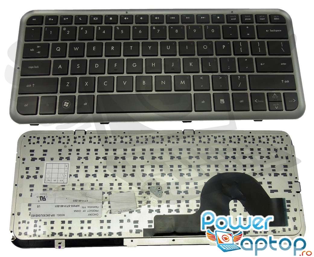 Tastatura HP Pavilion DM3 1017 rama gri