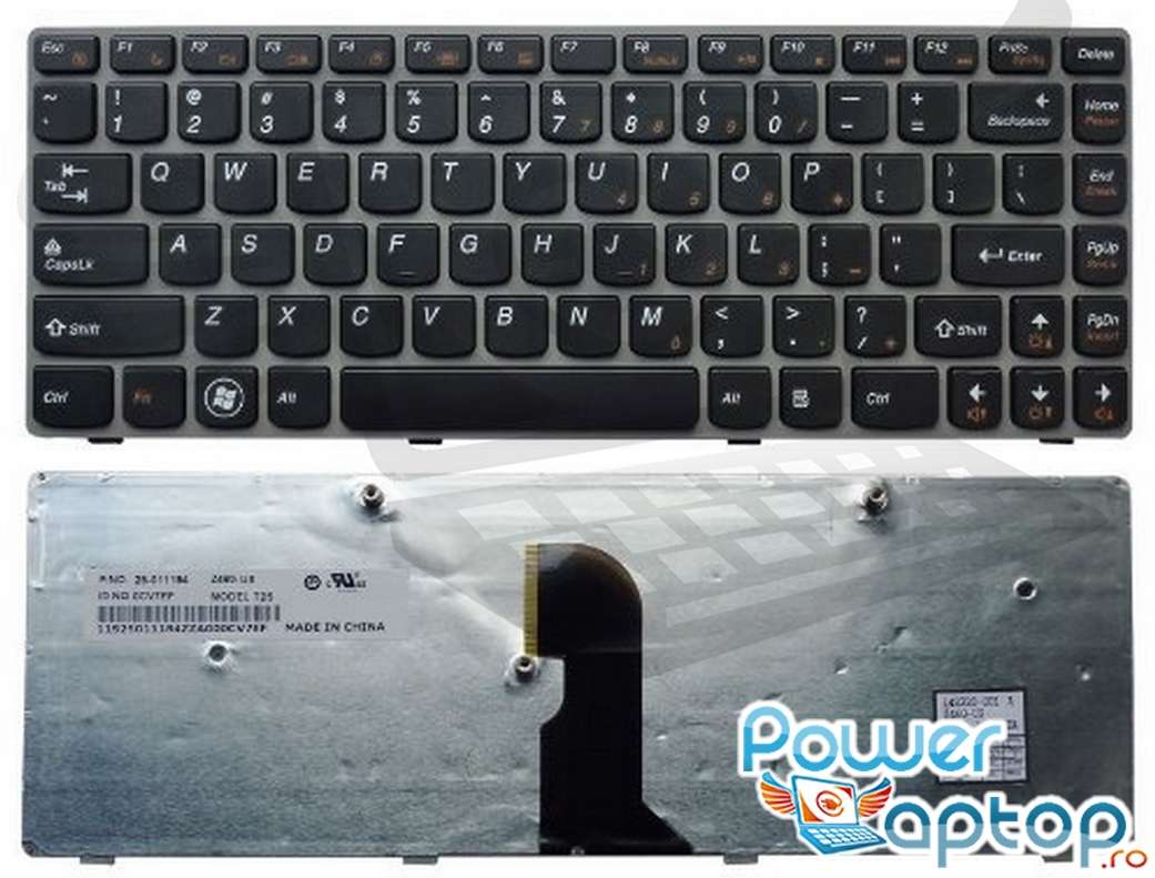 Tastatura Lenovo Z460 Rama Gri