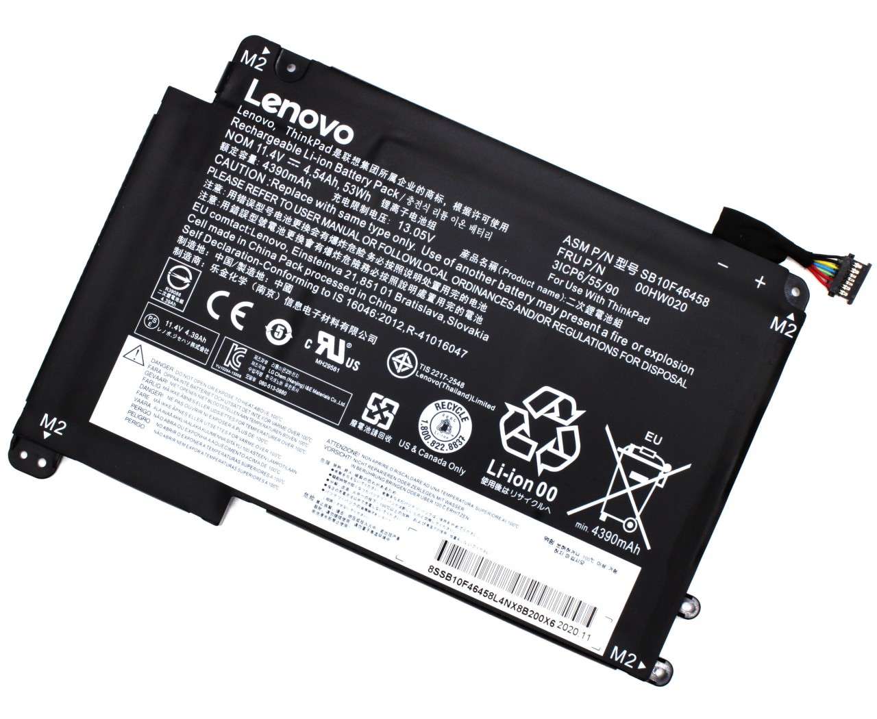 Baterie Lenovo SB10F46459 Originala 53Wh