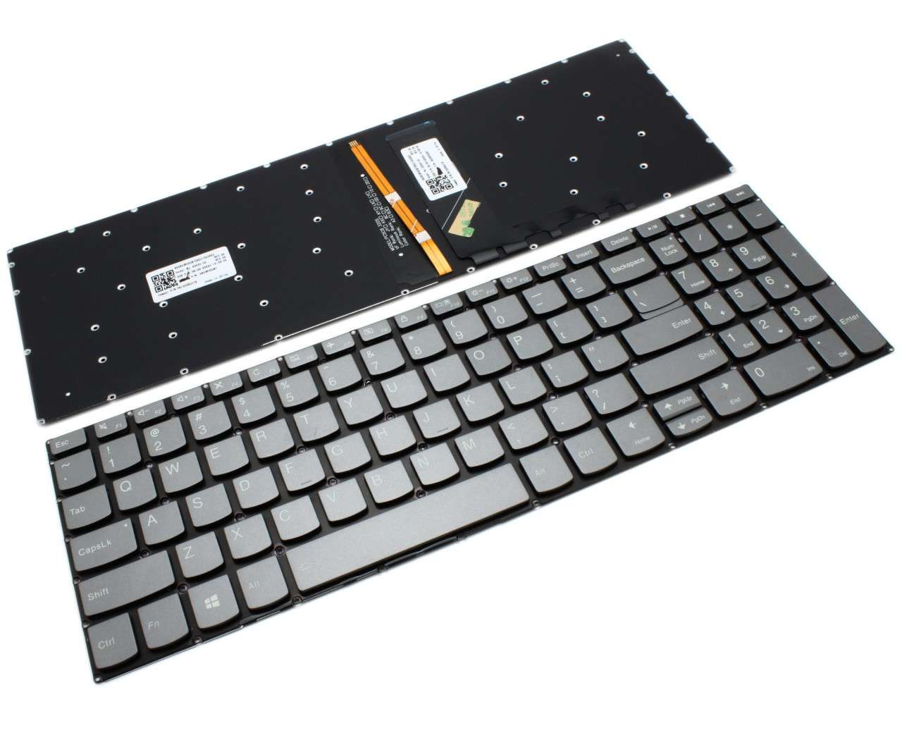 Tastatura Lenovo PK131E41B00 Gri iluminata backlit