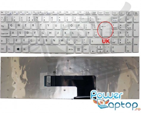 Tastatura Sony Vaio SVF152. Keyboard Sony Vaio SVF152. Tastaturi laptop Sony Vaio SVF152. Tastatura notebook Sony Vaio SVF152