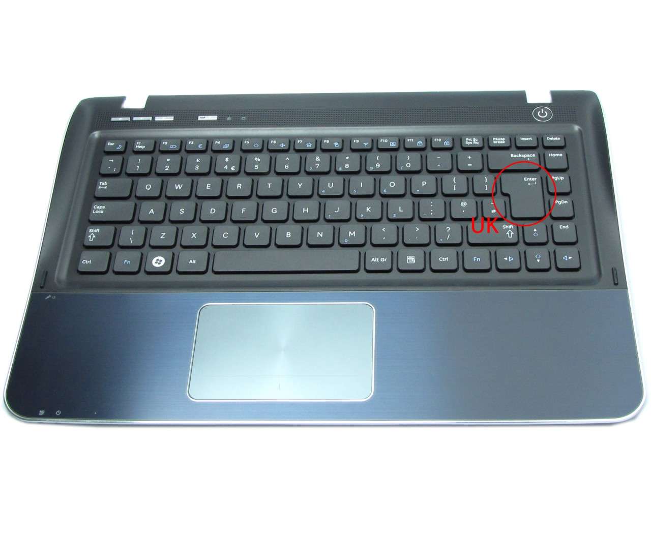 Tastatura Samsung SF310 cu Palmrest si Touchpad layout UK enter mare