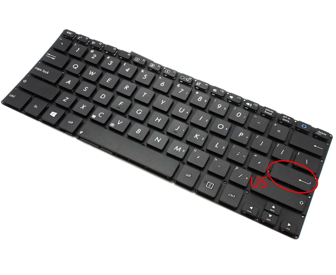 Tastatura Asus VivoBook S300C layout US fara rama enter mic