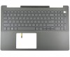 Tastatura Dell 02D6K1 Neagra cu Palmrest Gri iluminata backlit. Keyboard Dell 02D6K1 Neagra cu Palmrest Gri. Tastaturi laptop Dell 02D6K1 Neagra cu Palmrest Gri. Tastatura notebook Dell 02D6K1 Neagra cu Palmrest Gri