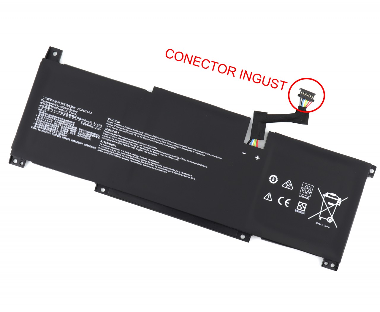 Baterie MSI Stealth 5M Series Oem 52.4Wh Conector Ingust