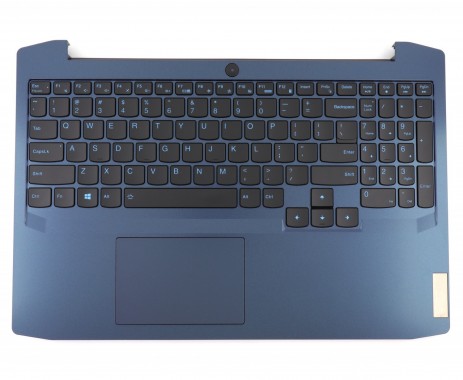 Tastatura Lenovo Gaming IdeaPad 3-15ARH05 Type 81E Neagra cu Palmrest Albastru cu TouchPad iluminata backlit. Keyboard Lenovo Gaming IdeaPad 3-15ARH05 Type 81E Neagra cu Palmrest Albastru cu TouchPad. Tastaturi laptop Lenovo Gaming IdeaPad 3-15ARH05 Type 81E Neagra cu Palmrest Albastru cu TouchPad. Tastatura notebook Lenovo Gaming IdeaPad 3-15ARH05 Type 81E Neagra cu Palmrest Albastru cu TouchPad