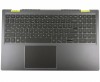 Tastatura Dell Vostro 15 5515 Neagra cu Palmrest Gri iluminata backlit. Keyboard Dell Vostro 15 5515 Neagra cu Palmrest Gri. Tastaturi laptop Dell Vostro 15 5515 Neagra cu Palmrest Gri. Tastatura notebook Dell Vostro 15 5515 Neagra cu Palmrest Gri