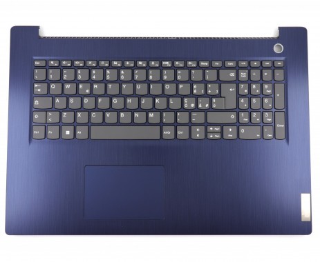 Tastatura Lenovo IdeaPad 3-17IML05 Gri cu Palmrest Albastru si TouchPad. Keyboard Lenovo IdeaPad 3-17IML05 Gri cu Palmrest Albastru si TouchPad. Tastaturi laptop Lenovo IdeaPad 3-17IML05 Gri cu Palmrest Albastru si TouchPad. Tastatura notebook Lenovo IdeaPad 3-17IML05 Gri cu Palmrest Albastru si TouchPad