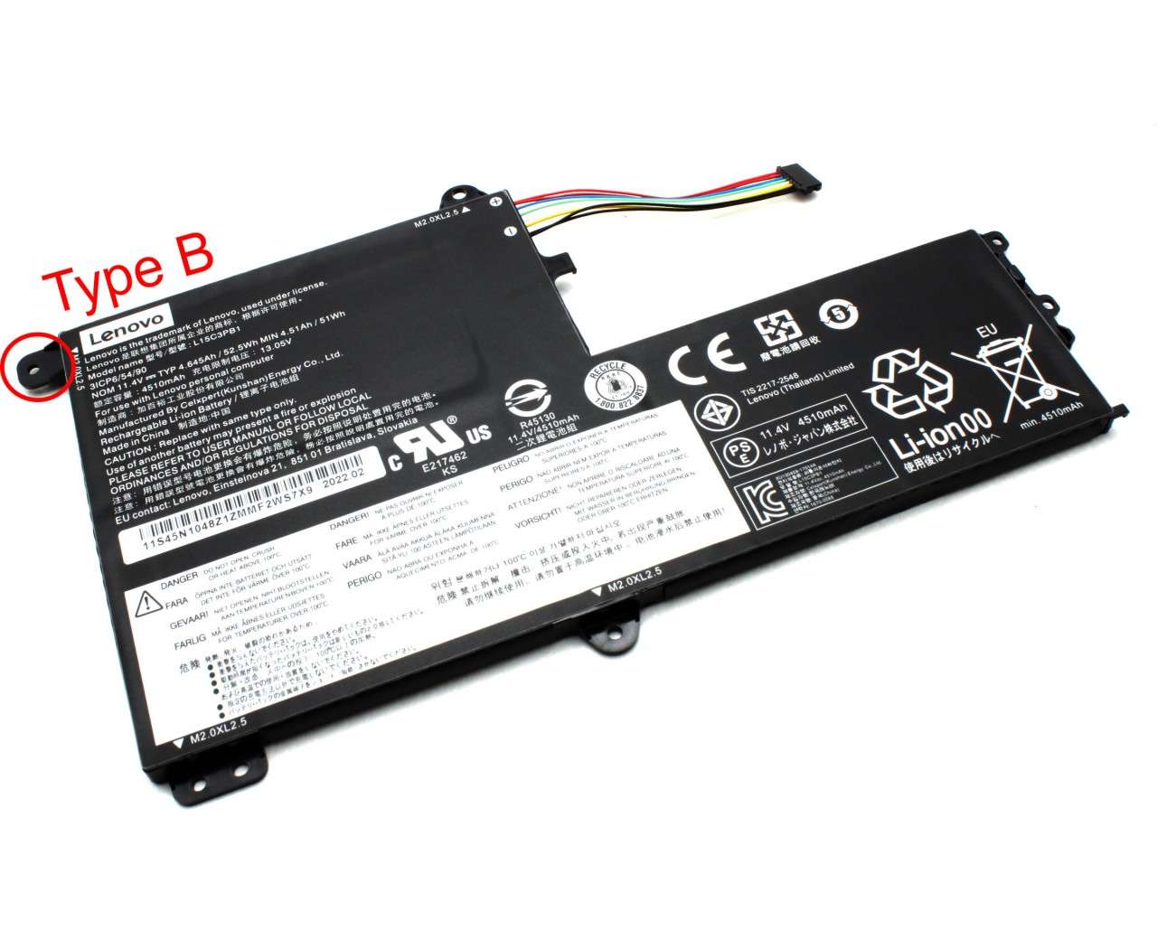 Baterie Lenovo 5B10M49821 Originala 52.5Wh Type B