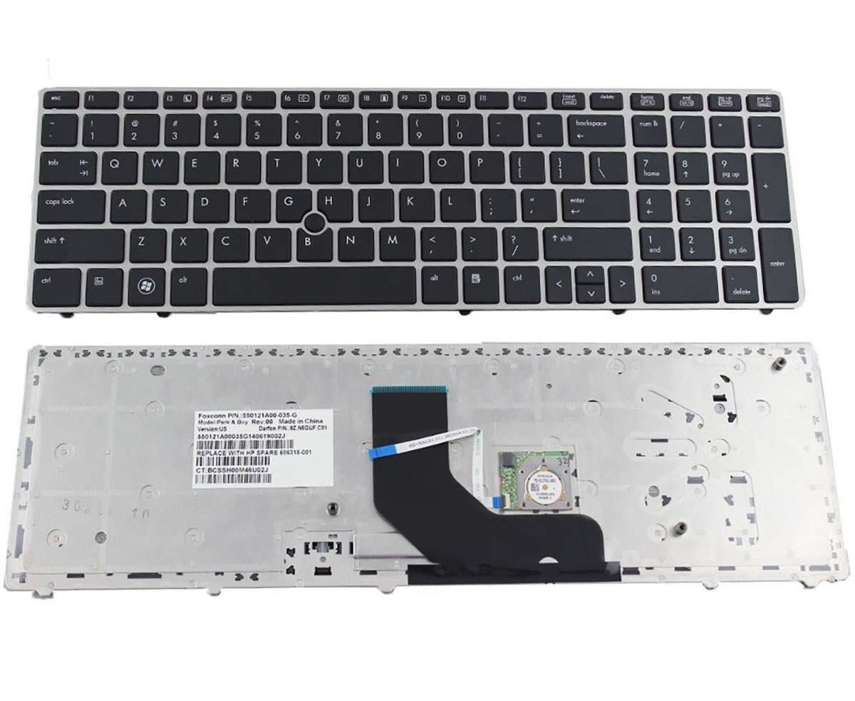 Tastatura HP 641181 071 rama argintie