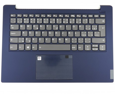 Tastatura Lenovo IdeaPad S340-14IML Gri cu Palmrest Albastru si TouchPad iluminata backlit. Keyboard Lenovo IdeaPad S340-14IML Gri cu Palmrest Albastru si TouchPad. Tastaturi laptop Lenovo IdeaPad S340-14IML Gri cu Palmrest Albastru si TouchPad. Tastatura notebook Lenovo IdeaPad S340-14IML Gri cu Palmrest Albastru si TouchPad