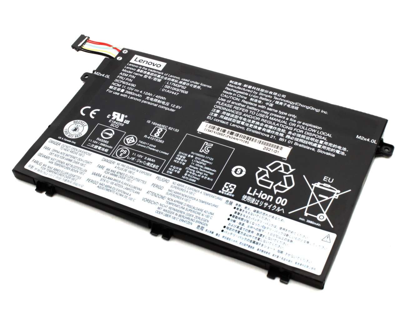 Baterie Lenovo SB10K97608 Originala 45Wh