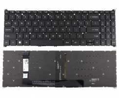 Tastatura Acer Aspire 3 A315-59G Neagra iluminata backlit. Keyboard Acer Aspire 3 A315-59G Neagra. Tastaturi laptop Acer Aspire 3 A315-59G Neagra. Tastatura notebook Acer Aspire 3 A315-59G Neagra