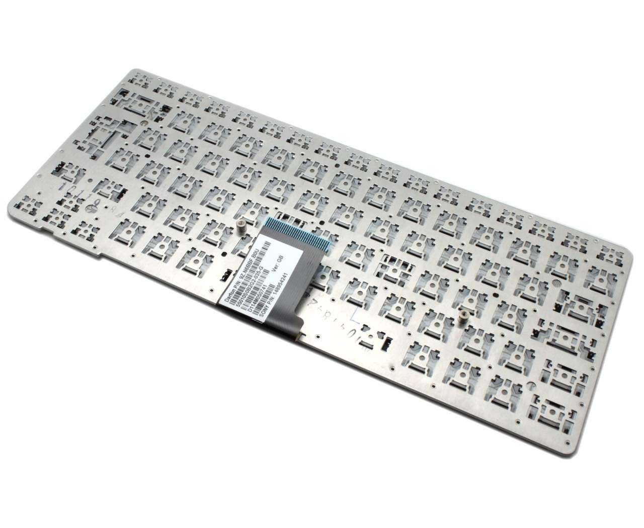Tastatura Argintie Sony Vaio VPCCA2C5E layout UK fara rama enter mare