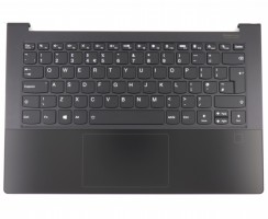 Tastatura Lenovo AM1KK000E00 Neagra cu Palmrest Negru, TouchPad si Senzor Amprenta iluminata backlit. Keyboard Lenovo AM1KK000E00 Neagra cu Palmrest Negru, TouchPad si Senzor Amprenta. Tastaturi laptop Lenovo AM1KK000E00 Neagra cu Palmrest Negru, TouchPad si Senzor Amprenta. Tastatura notebook Lenovo AM1KK000E00 Neagra cu Palmrest Negru, TouchPad si Senzor Amprenta