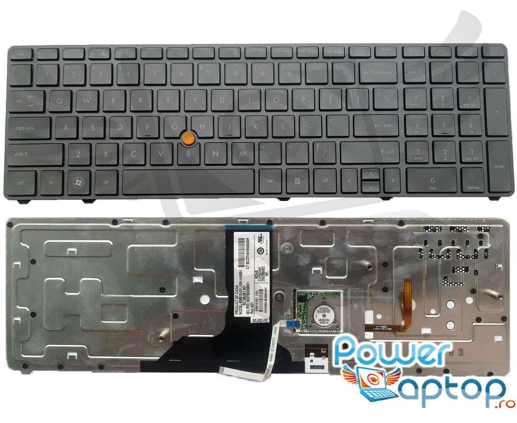 Tastatura HP EliteBook 8760W iluminata backlit