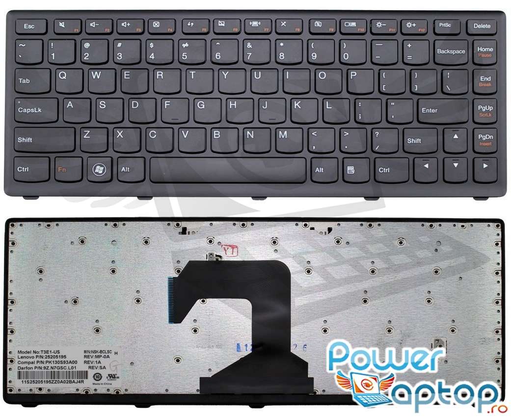 Tastatura Lenovo IdeaPad S300A Rama Neagra