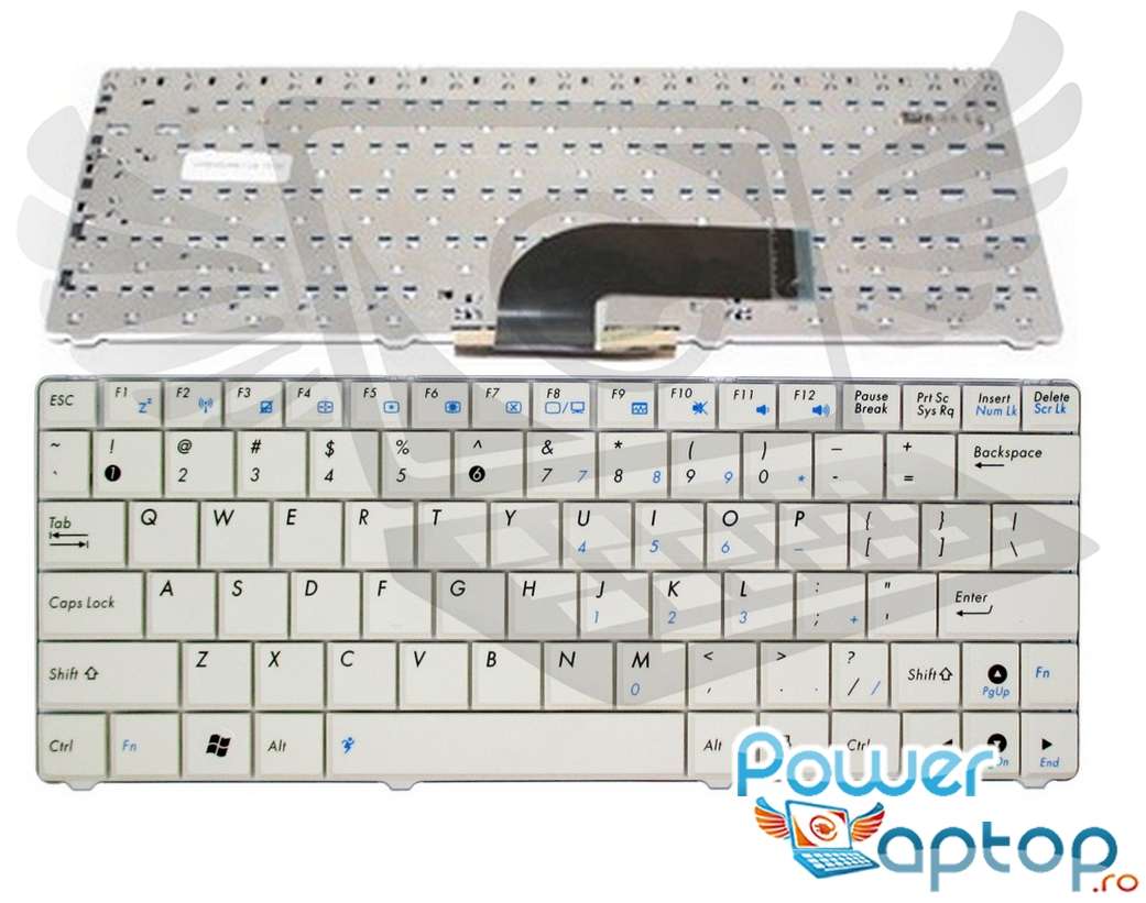 Tastatura Asus Eee PC 1101HA alba