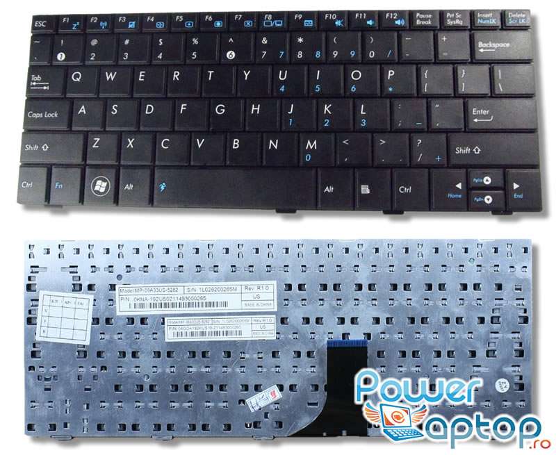 Tastatura Asus Eee PC 1005P neagra
