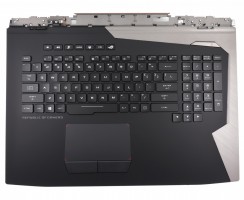 Tastatura Asus 90NR0HJ1-R31US0 Neagra cu Palmrest Negru iluminata backlit. Keyboard Asus 90NR0HJ1-R31US0 Neagra cu Palmrest Negru. Tastaturi laptop Asus 90NR0HJ1-R31US0 Neagra cu Palmrest Negru. Tastatura notebook Asus 90NR0HJ1-R31US0 Neagra cu Palmrest Negru