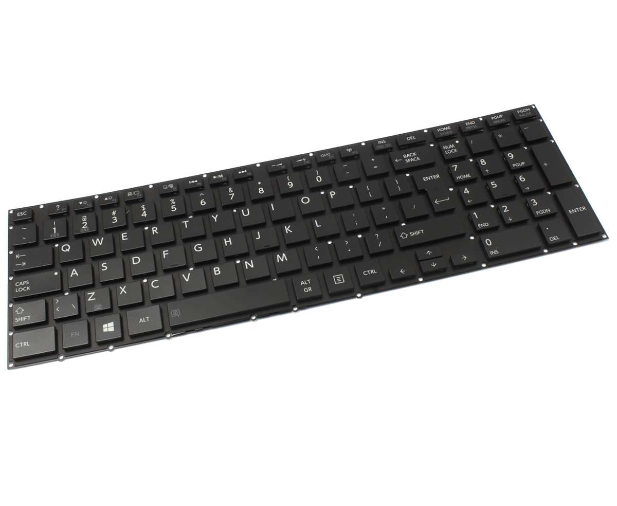 Tastatura Toshiba Satellite P50t A iluminata layout UK fara rama enter mare