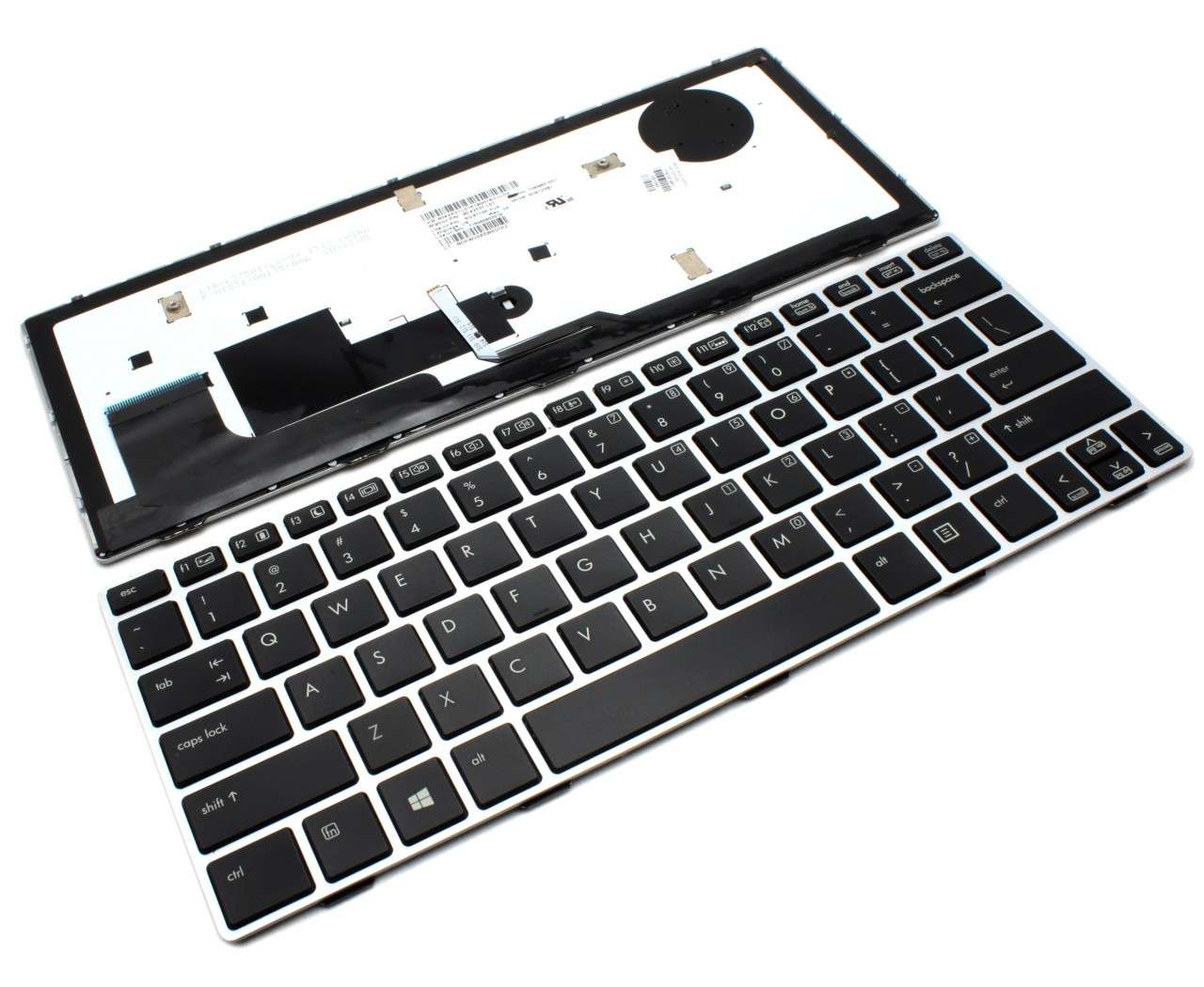 Tastatura HP EliteBook 810 G1 Neagra cu Rama Gri iluminata backlit