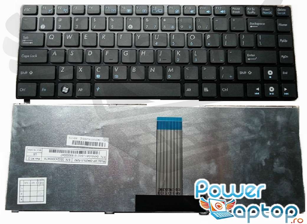 Tastatura Asus Eee PC 1215P rama neagra
