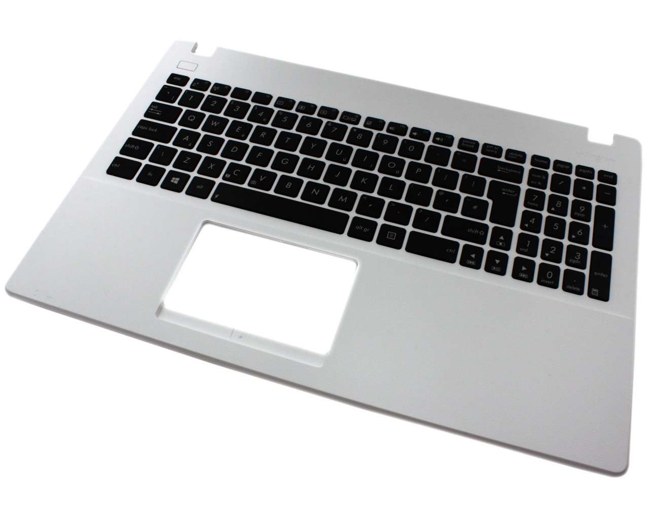 Tastatura Asus R512CA neagra cu Palmrest alb