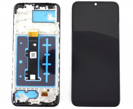 LCD Display Motorola Moto E20 OEM cu Rama Geam+Ecran Negru Black