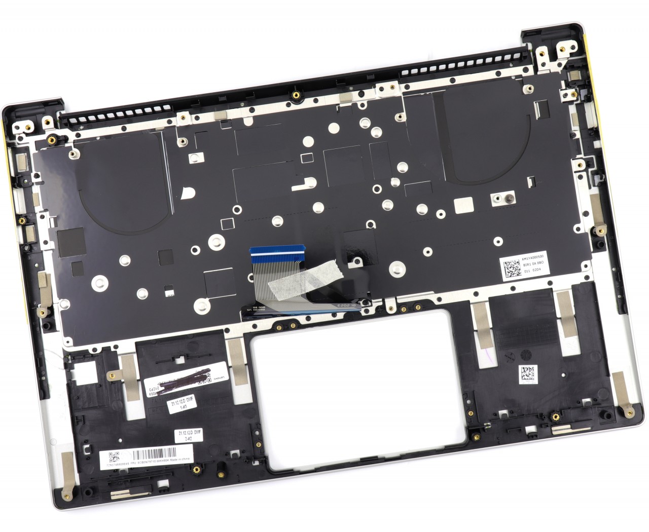 Tastatura Lenovo IdeaPad 720S-14IKB Gri cu Palmrest Argintiu fara Amprenta iluminata backlit