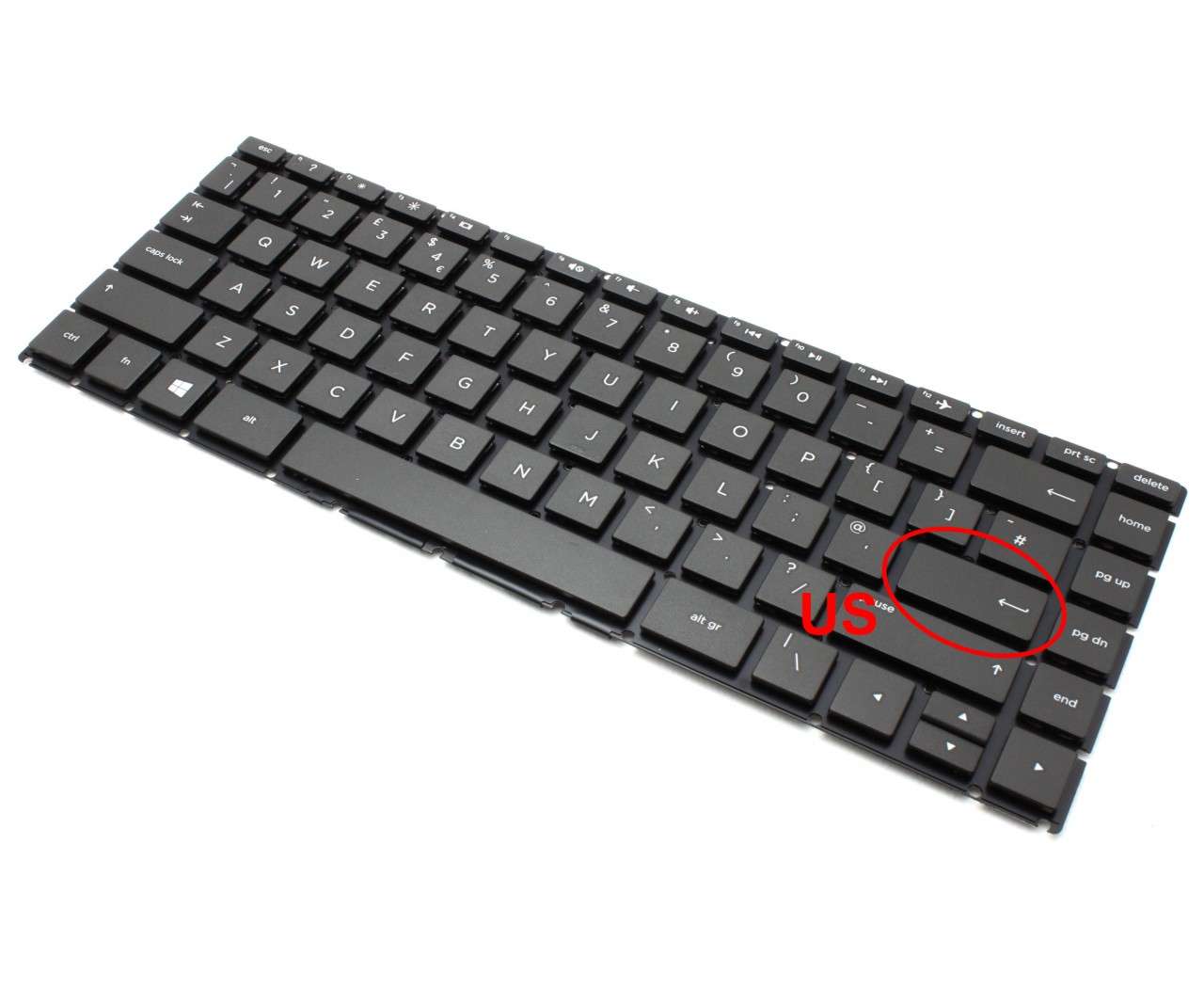 Tastatura HP 14M-BA layout US fara rama enter mic