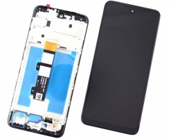 Display Motorola Moto E30 OEM cu Rama Black Negru