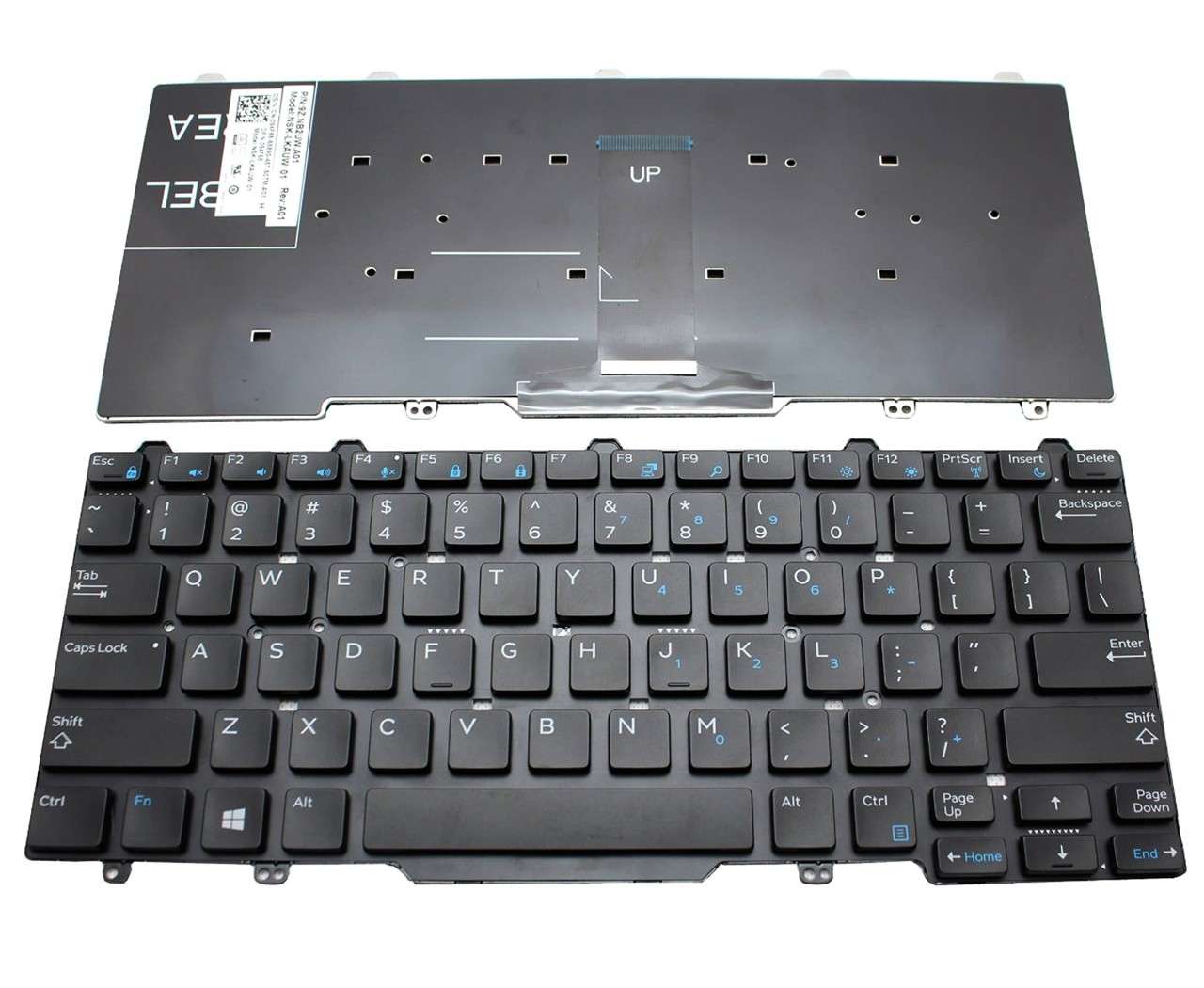 Tastatura Dell Latitude 7480 layout US fara rama enter mic SINGLE POINT