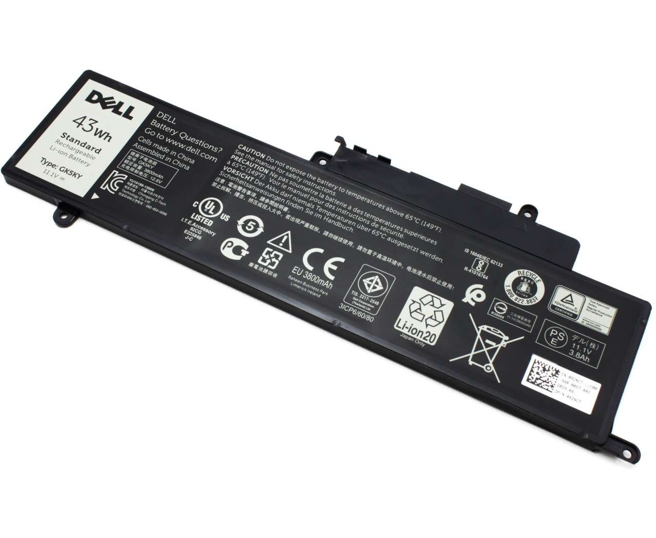 Baterie Dell MBXDE-BA0016 Originala 43Wh